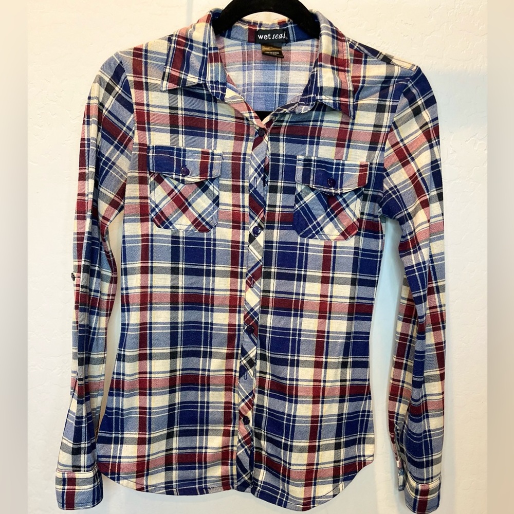Wet Seal Flannel XS - Picture 2 of 5